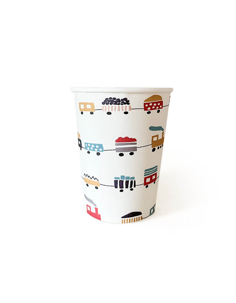 Chug along with these adorable Choo Choo Train Cups by Josi James from Momopartys! Perfect for a train-themed party, these colorful cups will add a touch of cuteness to any toddler's celebration. All aboard the fun train!