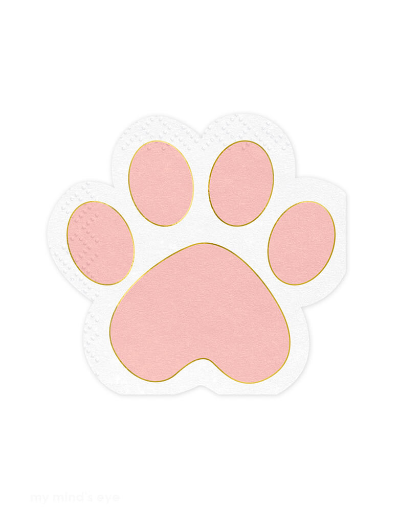 Momo Party's 6.1" x 5.7" pink paw shaped party napkins by Party Deco. Get pawsitively adorable with these Pink Paw Shaped Napkins! Perfect for any pet celebration or party, these pink and cute napkins are sure to make your guests purr with delight. Meow-nificent!