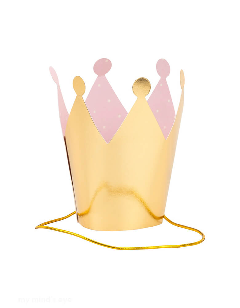 Momo Party's Princess Decorate Your Crown by My Mind's Eye. Comes in a set of 8 paper crowns, with these customizable crowns, you can add your own unique touch and rule over your kingdom in style. They're perfect for your girl's princess themed birthday celebration.