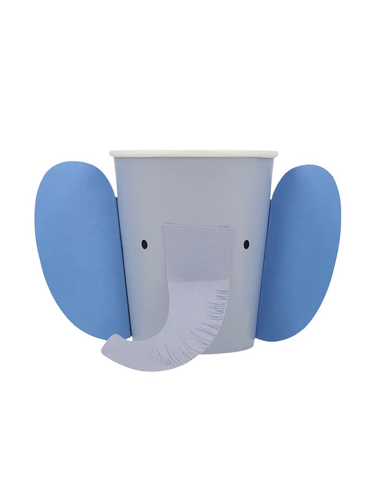 Momopartys's 9oz animal parade party cups by Meri Meri, comes in a set of 8 party cups in 4 designs of 4 designs: monkey, elephant, crocodile and lion, these adorable party cups are 3D dimensional and are perfect for kid's zoo, safari, or jungle themed birthday party, or even baby's "Wild One" first birthday party or a "Two Wild" second birthday party!