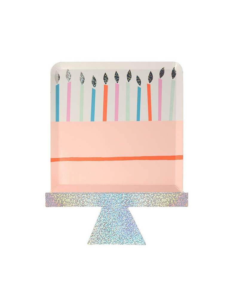 Meri Meri Birthday Cake Plates with candles