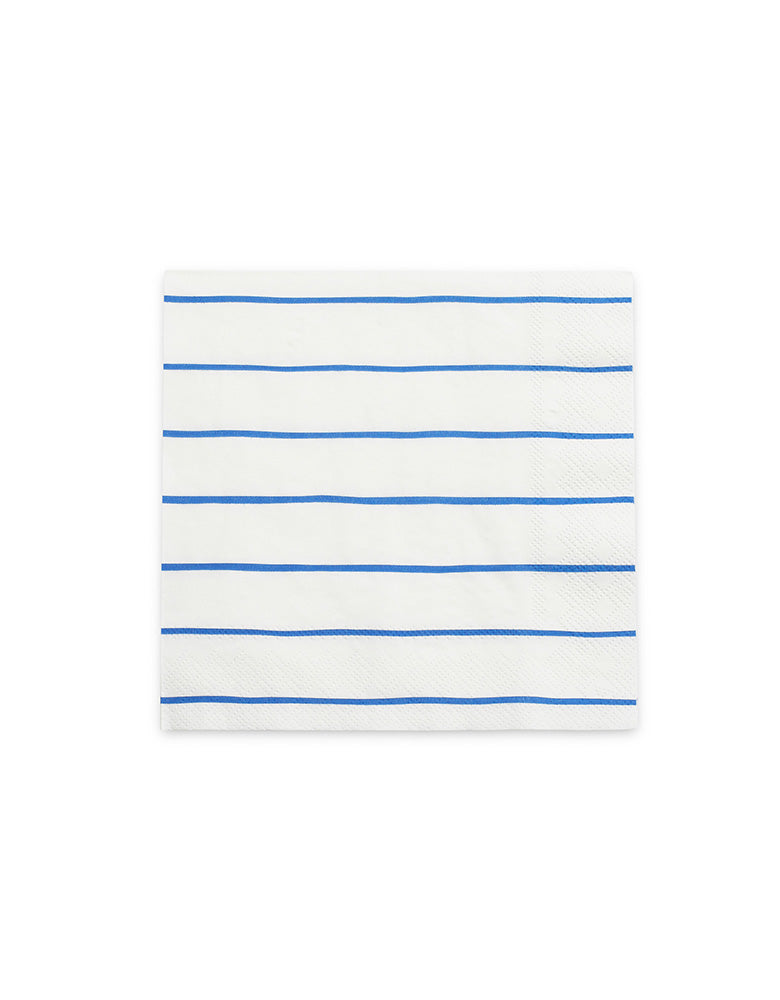 Daydream Society 6.5" Frenchie Blue Striped Large Napkins