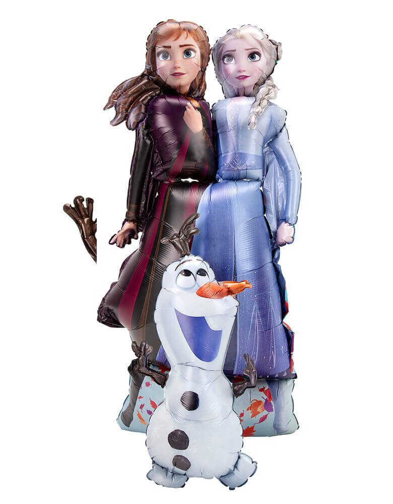 Anagram balloon - 40392 Frozen 2 Elas Anna Olaf AirWalkers Foil Balloon. 58" Disney Frozen 2 Ana Elsa Olaf Airwalker Foil Balloon for a Frozen themed birthday party