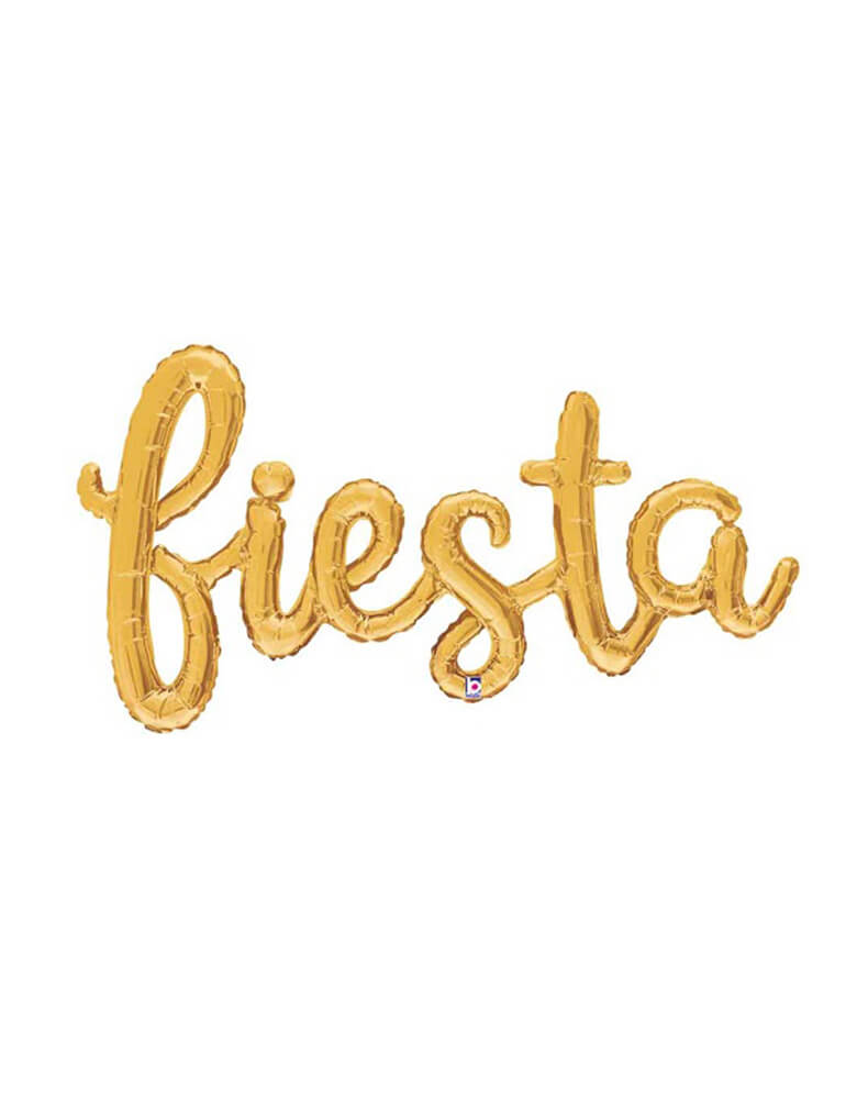 Betallic 34" Fiesta Gold Script Mylar Balloon Set