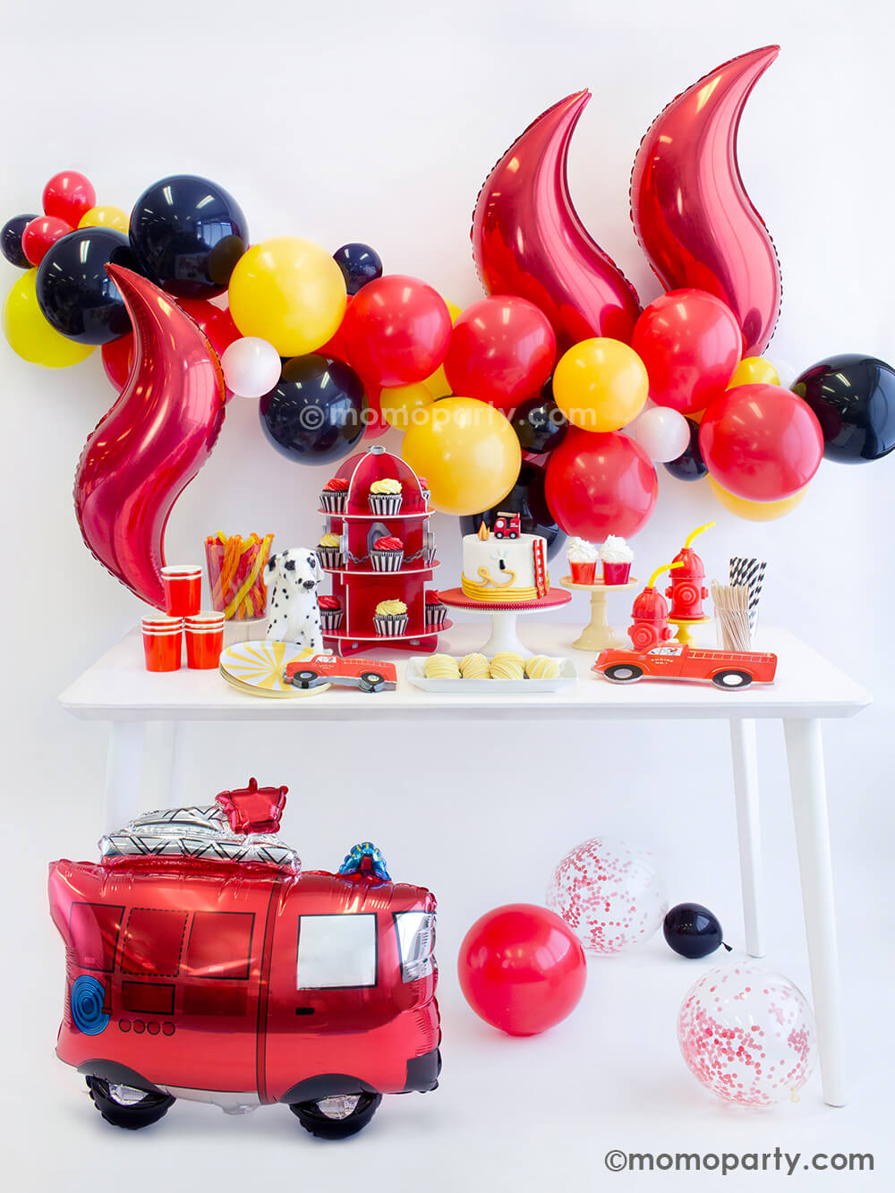 Fire Truck Foil Balloon