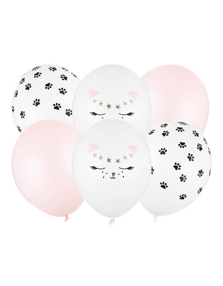 Party Deco Kitty Cat Latex Balloon Mix