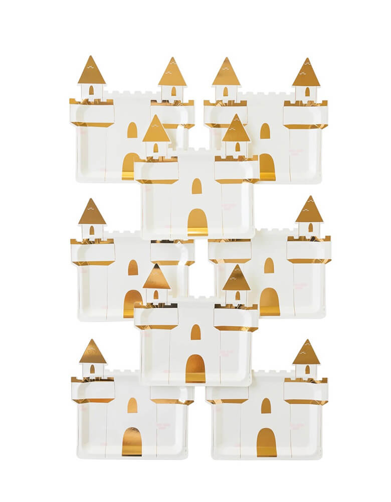Princess Castle Shaped Plates (Set of 8)