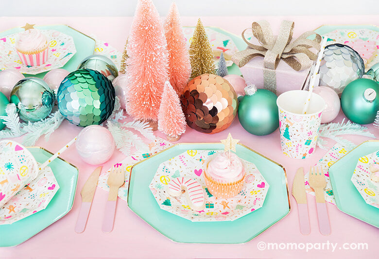 Pastel Holiday Decoration Ideas by Momopartys
