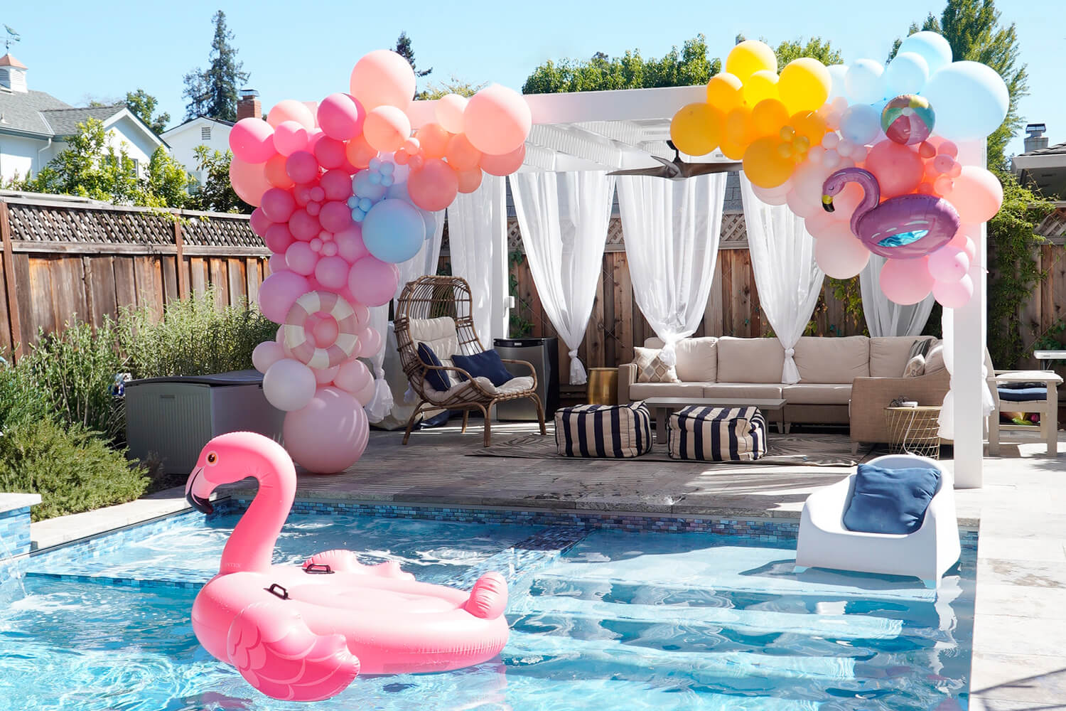 Two The Pool_Kid's Pool Themed Second Birthday Party Ideas by Momopartys