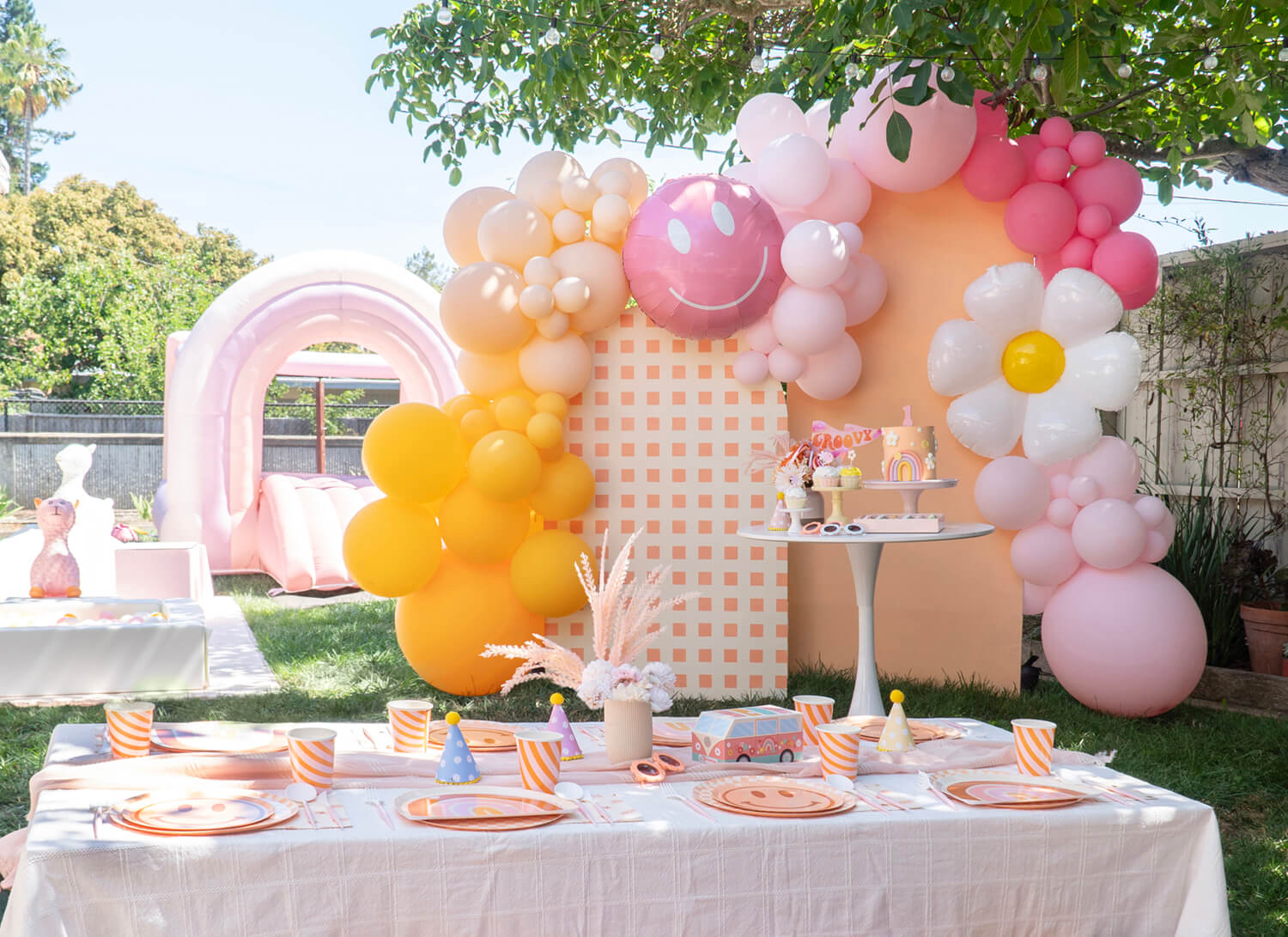 One Groovy Baby Groovy One Hippie themed Girl's First Birthday Party Ideas by Momopartys, including party decorations, table setting, activities, party favors and more!