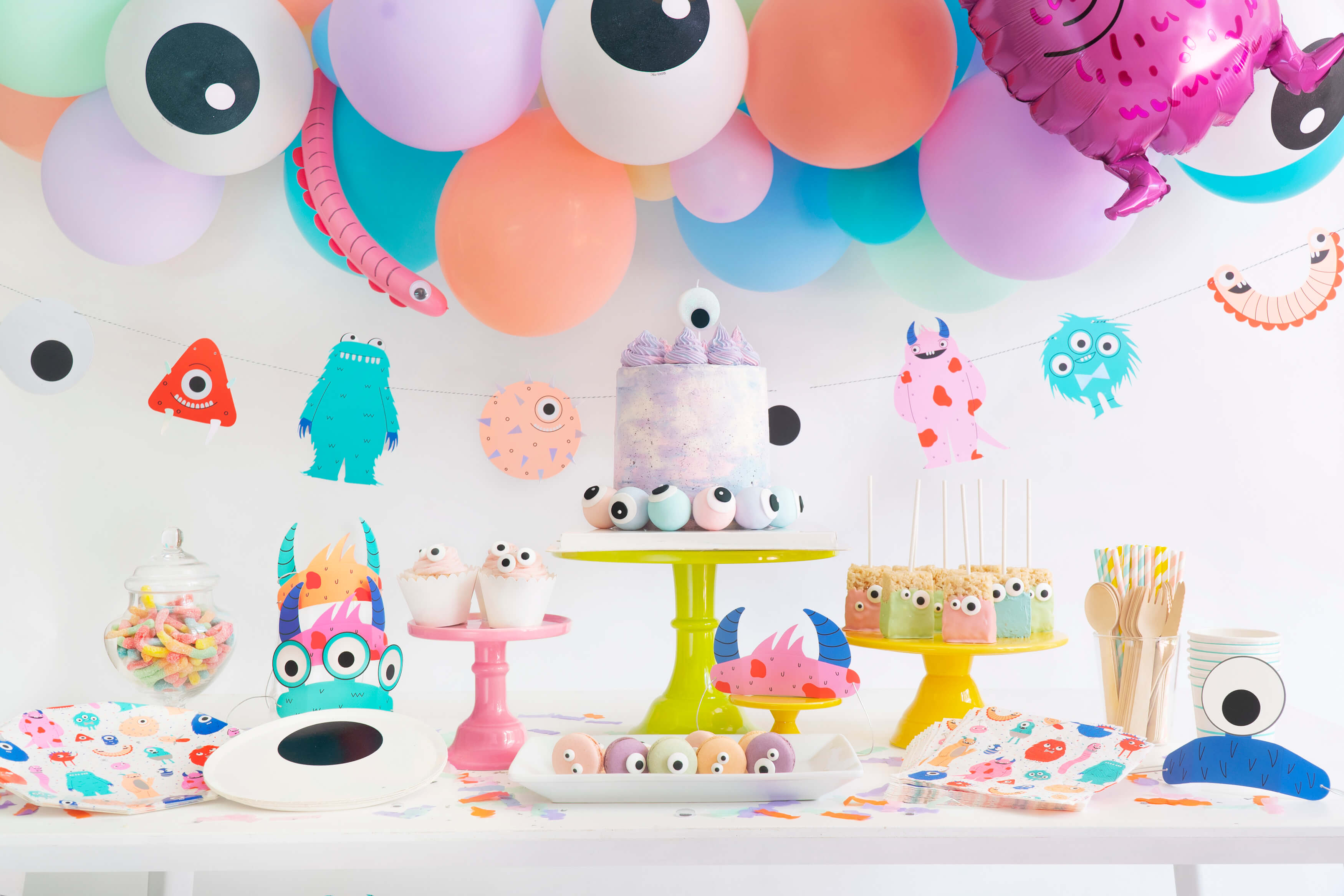 Kids Halloween Little Monsters Themed Party Ideas by Momopartys