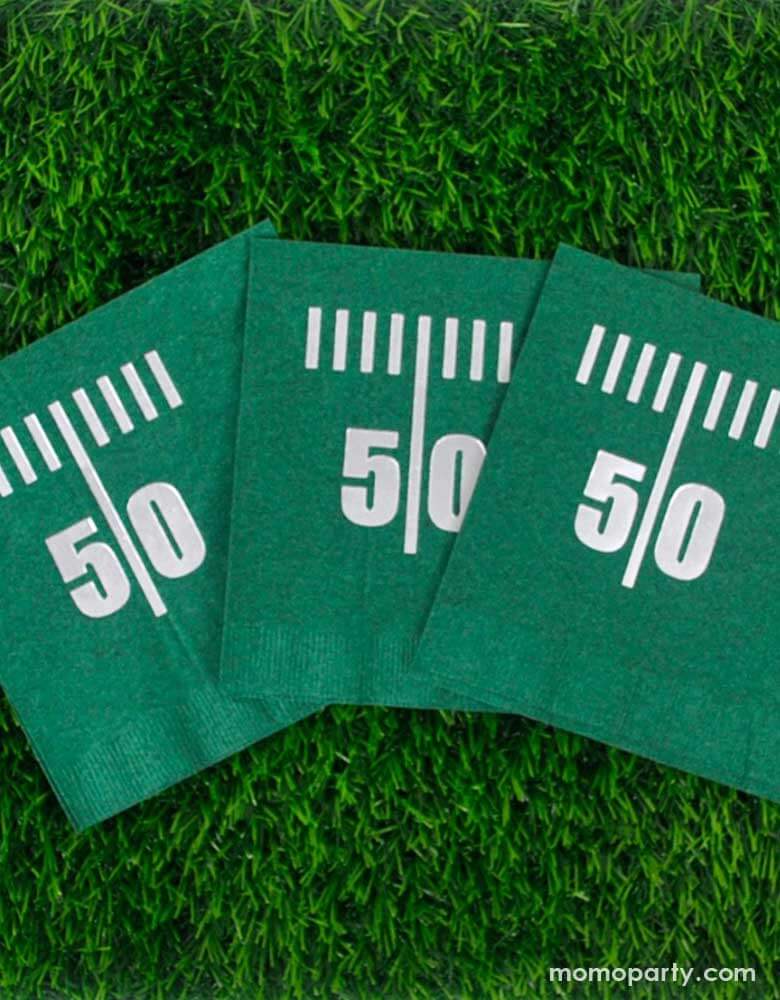 50 Yard Line Football Small Napkins (Set of 16)