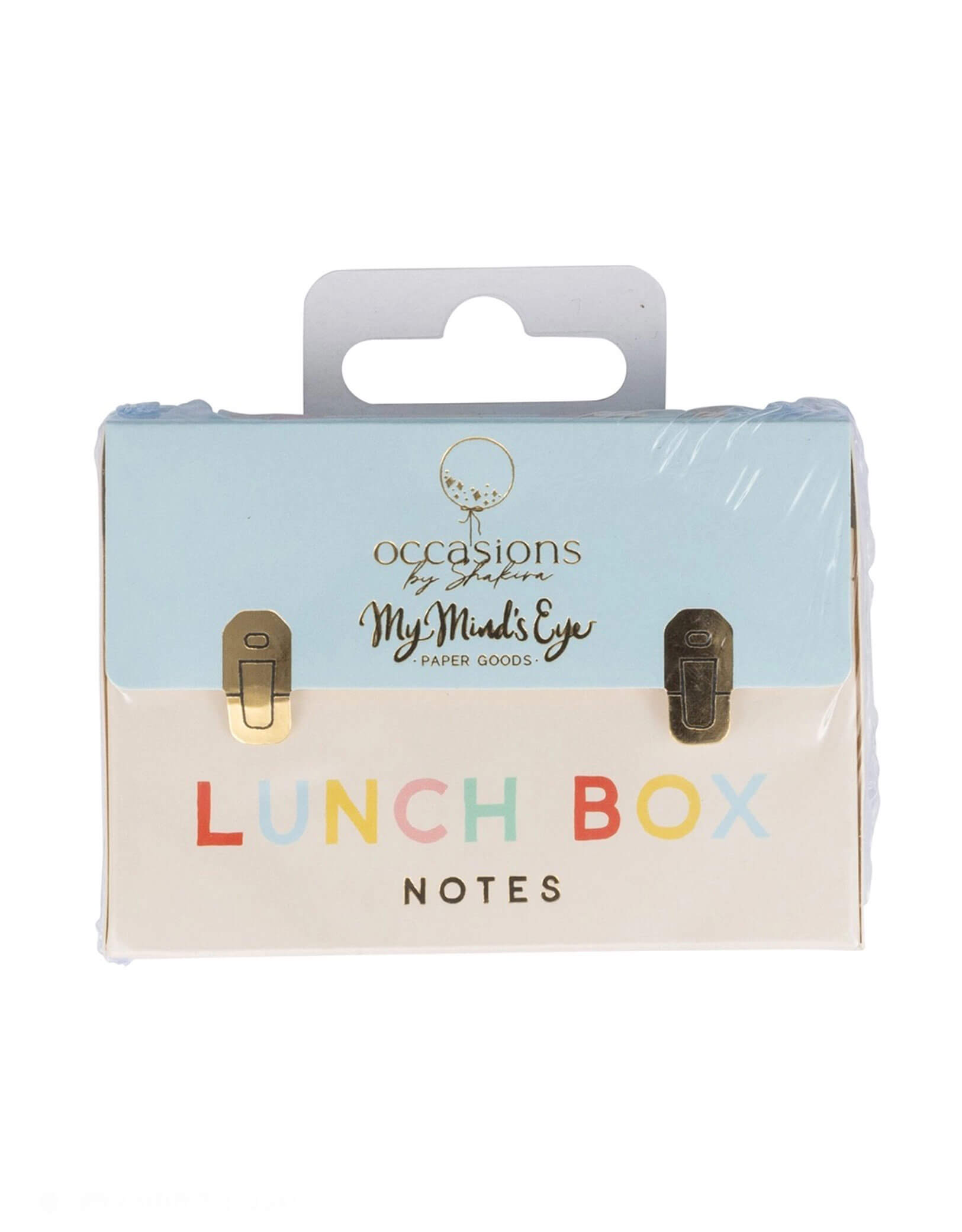 Momo Party's pastel Lunch Box Cards by My Mind's Eye. Packed in a lunch box shaped box, these fun and colorful cards are perfect for your kids' back-to-school lunch boxes. Encourage and celebrate with your child with these playful cards.