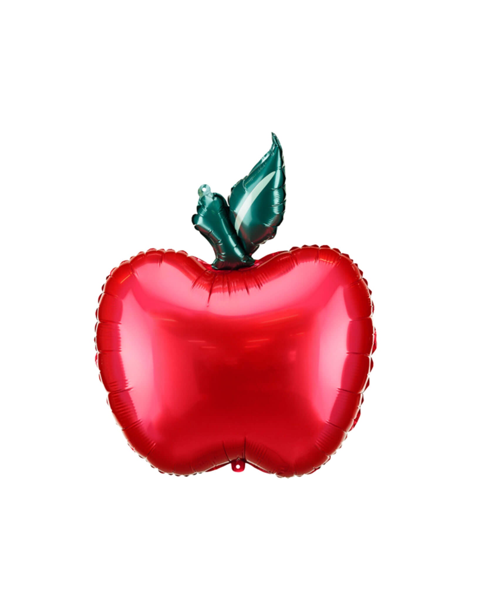 Momo Party's 17.5" x 22.5" Happy Apple Shaped Foil Balloon by Party Deco. This apple shaped foil balloon is perfect for your school themed celebration, be it a back to school party or a first day of school celebration!
