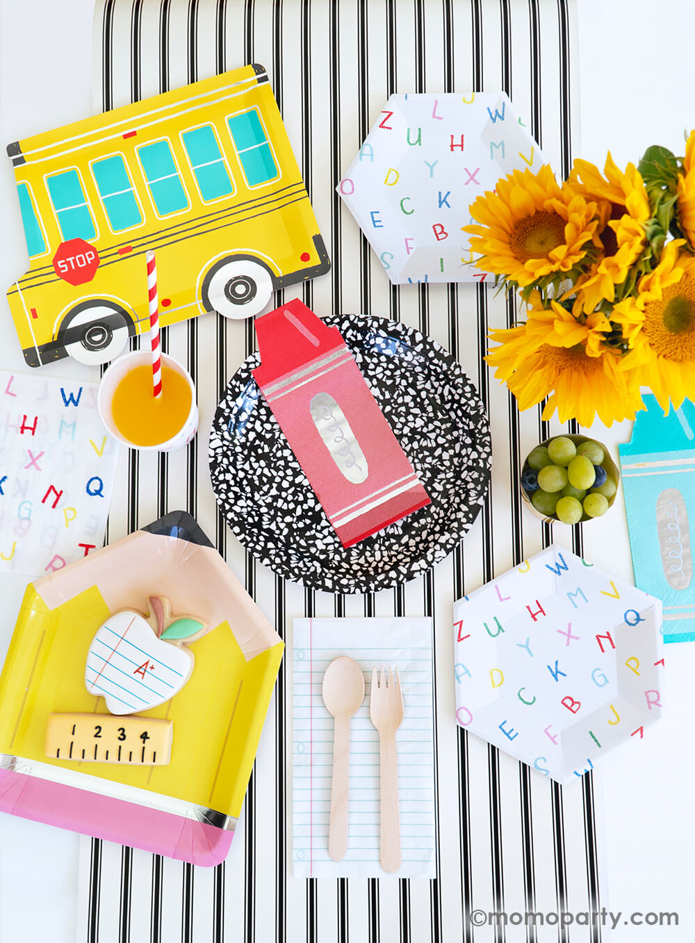 Back To School Alphabet Napkins (Set of 24)