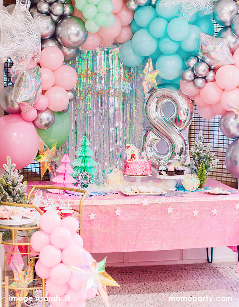 Clear Snowflake Shaped Balloon