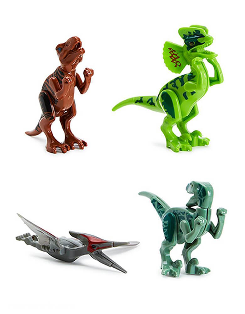Dino Hatch Egg by Two's Company. Assorted 4 dinosaurs: t-rex, velociraptor, dilophosaurus, pterodactyl 