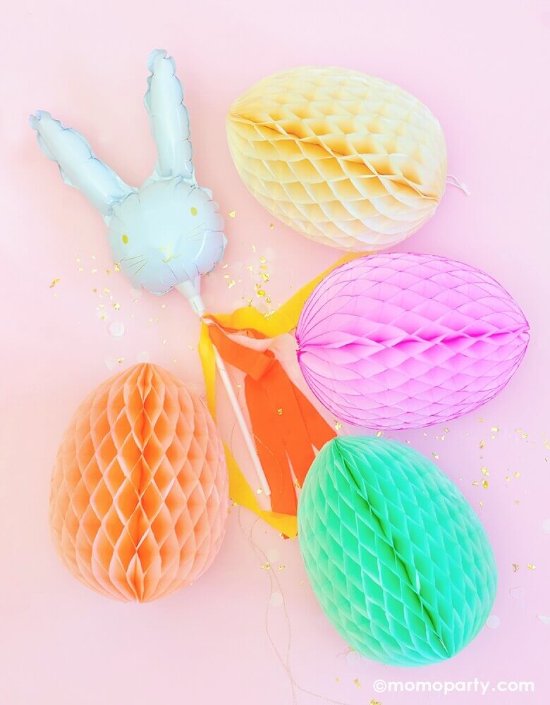 Honeycomb Easter Egg - Light Pink