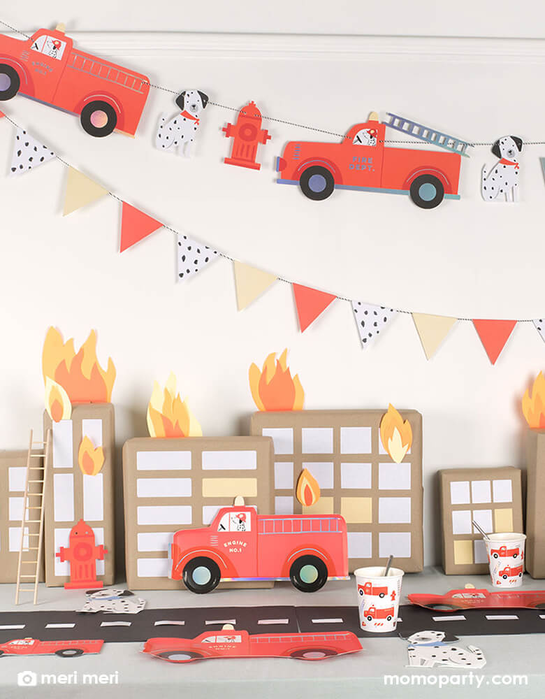 Fire Truck Napkins (Set of 16)