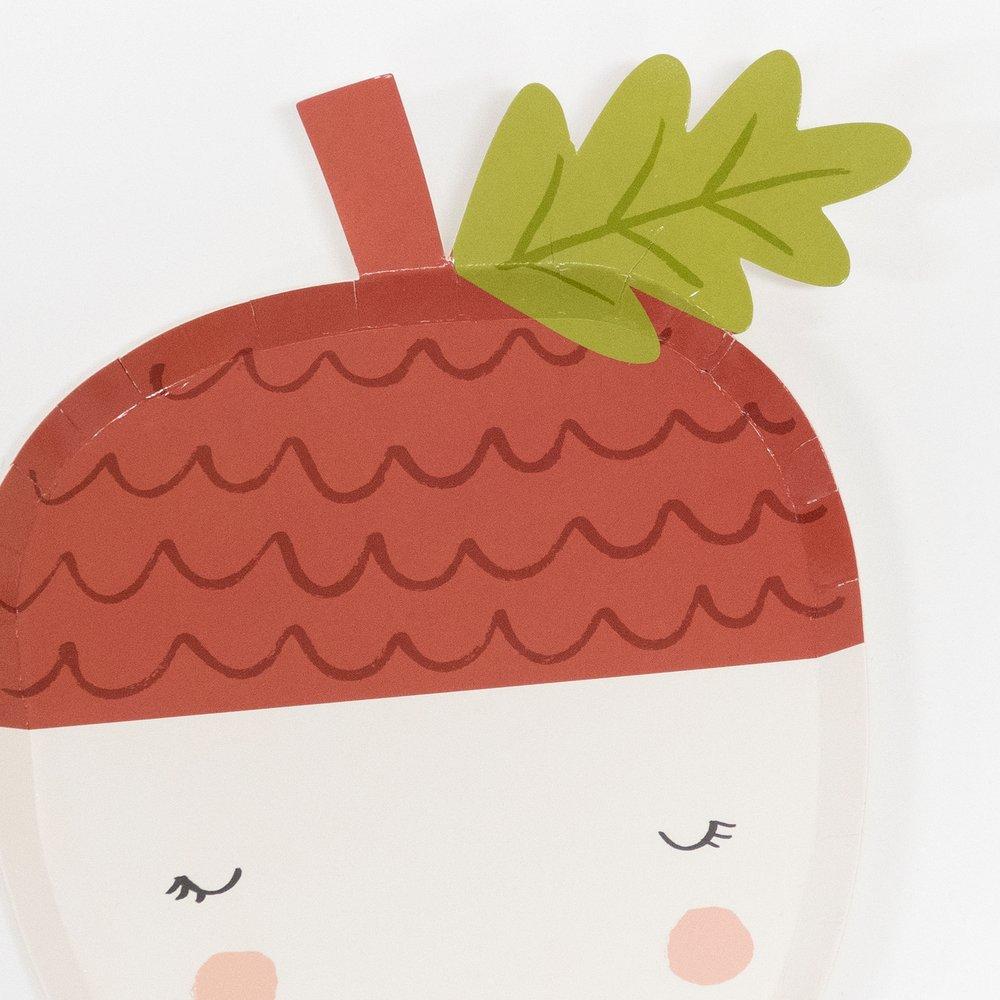 Acorn Plates (Set of 12)