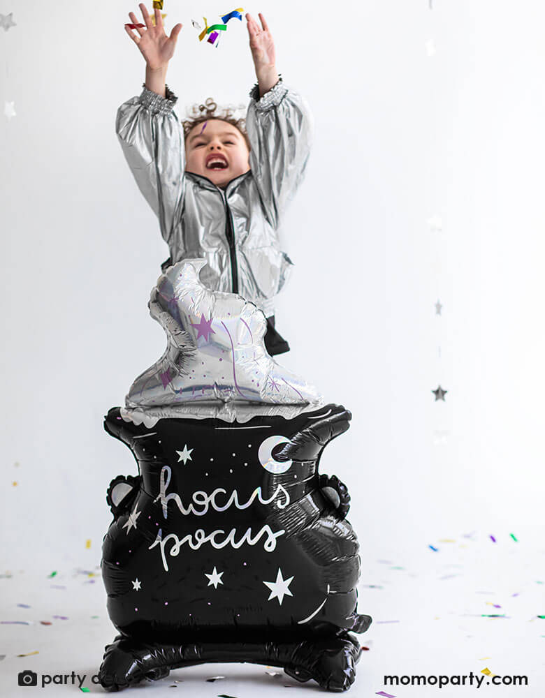 Standing Cauldron Foil Mylar Balloon