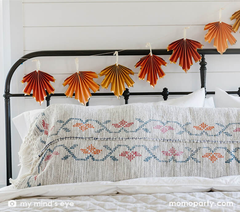 Harvest Thanksgiving Leaf Fan Banner