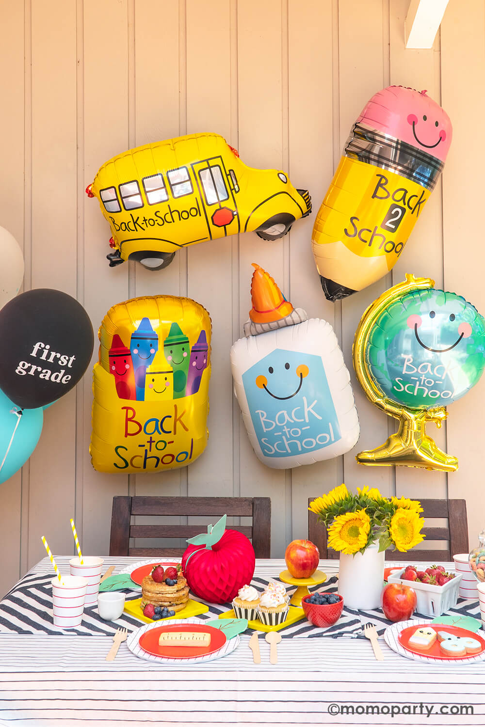 Back To School Crayon Box Foil Mylar Balloon