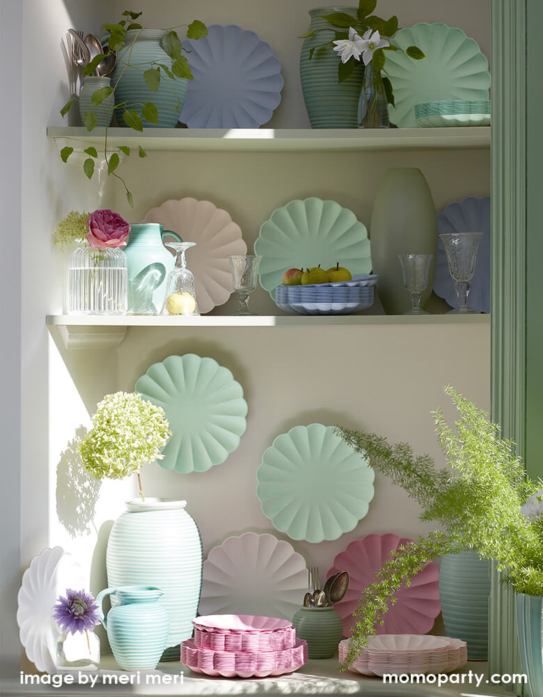 Pale Pink Simply Eco Large Plates (Set of 8)