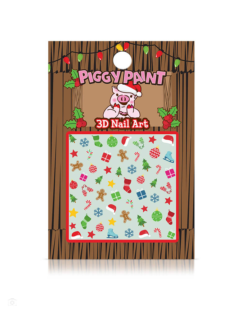 Piggy Paint - Christmas Cutie Nail Art in christmas elements. Your Christmas cutie will love these fun nail art designs that are sure to bring extra Holiday spirit! Made in the Korean. These are prefect gift and stocking stuffer for holiday. Morden and high quality party boutique online store at momopartys.shop