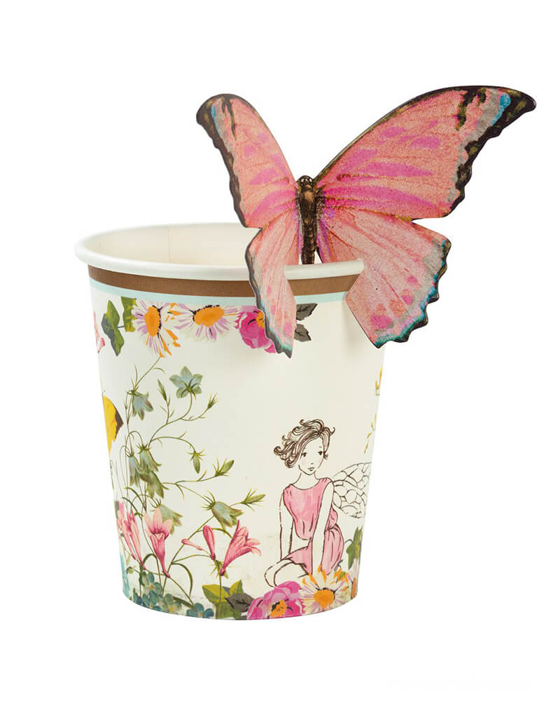 Truly Fairy Paper Cups with Butterflies (Set of 12)