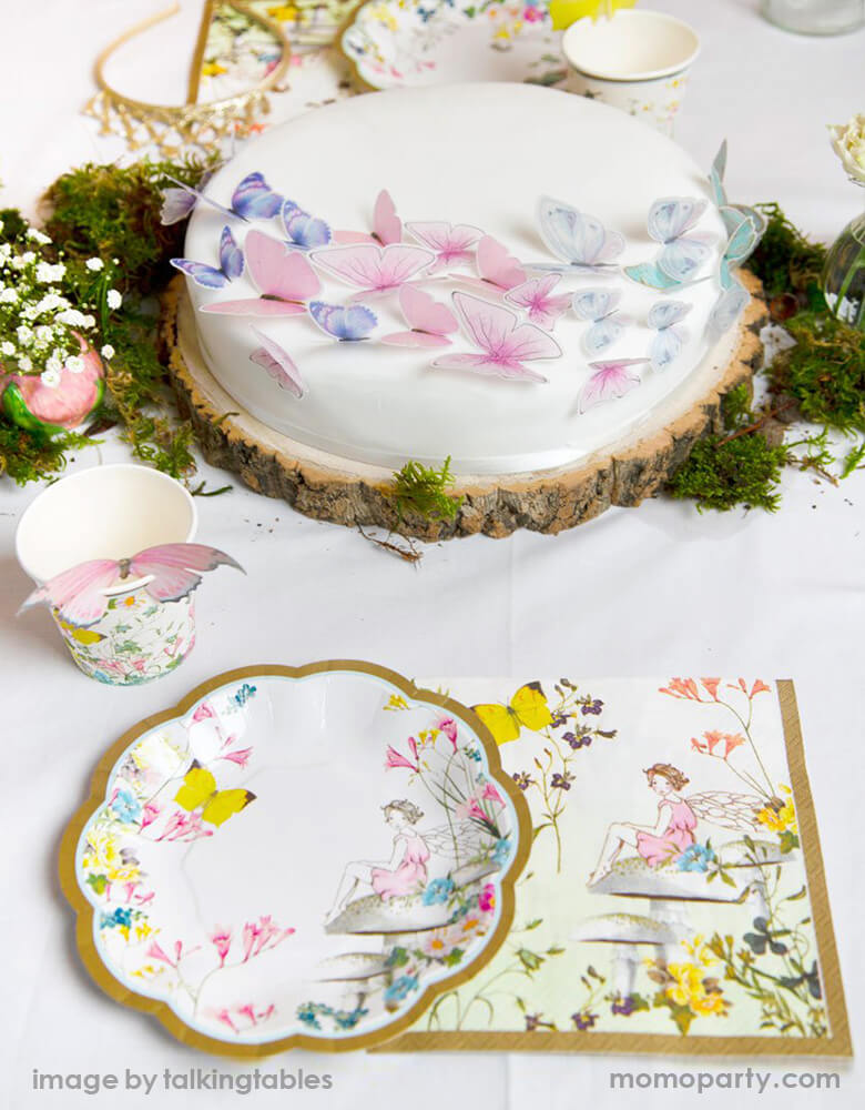 Truly Fairy Paper Cups with Butterflies (Set of 12)