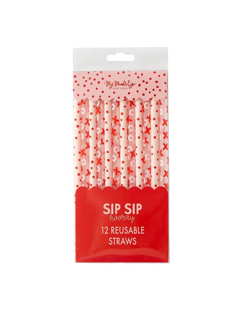 XOXO Reusable Straws (Set of 12)